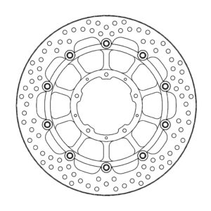 Moto-Master Halo Jarrulevy eteen Honda: CBR1000RR Fireblade, SP 2017-->