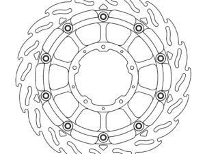 Moto-Master Racing Flame Jarrulevy eteen oikea Honda: CBR1000RR Fireblade, SP 20