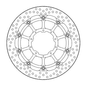 Moto-Master Racing Halo Jarrulevy eteen Honda: CBR1000RR Fireblade, SP 2017-->