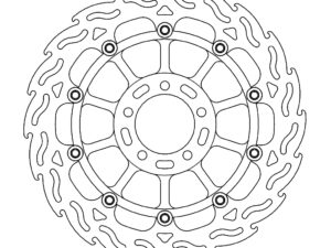 Moto-Master Flame Jarrulevy eteen oikea Kawasaki: ZX-10RR