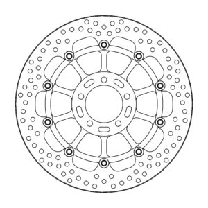 Moto-Master Halo Jarrulevy eteen Kawasaki: ZX-10RR