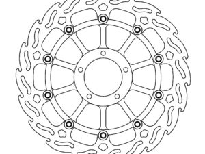 Motomaster Flame Jarrulevy eteen left Ducati: Superbike 5mm