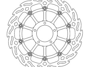 Motomaster Flame Jarrulevy eteen right Ducati: Superbike 5mm