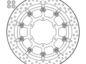 Motomaster Prof. Halo Jarrulevy eteen Suzuki: GSX-R 1000 (T-floater 320x7.1x30mm