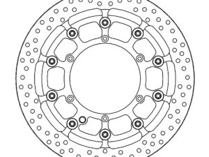 Motomaster Supermoto Racing Jarrulevy eteen KTM/Husqvarna (T-floater HALO Ø320x5