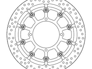 Motomaster Supermoto Racing Jarrulevy eteen Kawasaki (T-floater HALO Ø320x5.5x34