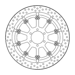 Motomaster Prof Halo Jarrulevy eteen BMW: S1000RR(T-floater 320x7.1x30mm)