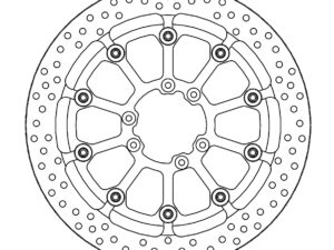 Motomaster Supermoto Racing Jarrulevy eteen TM: En, Mx (T-floater HALO Ø320x5.5x