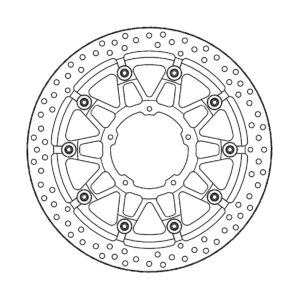 Motomaster Prof. Halo Jarrulevy eteen Honda: CBR 1000RR-R, SP (T-floater 330x6.0