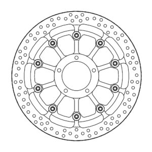Motomaster Prof. Halo Jarrulevy eteen Ducati (T-floater 320x6.0x31mm)