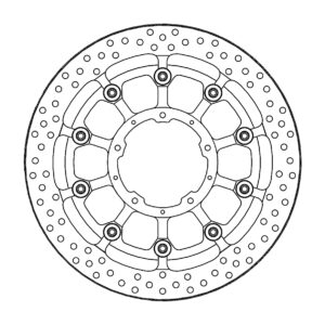 Motomaster Prof. Halo Jarrulevy eteen Honda: CBR1000RR-R,SP (T-floater 320x7.1x3