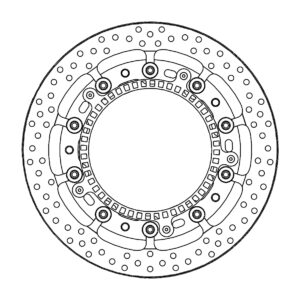 Motomaster Prof Halo Jarrulevy eteen BMW: S1000RR(T-floater 320x7.1x30mm ABS)