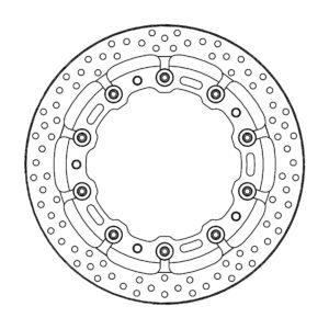 Motomaster Prof Halo Jarrulevy eteen BMW: S1000RR(T-floater 320x7.1x30mm ABS)