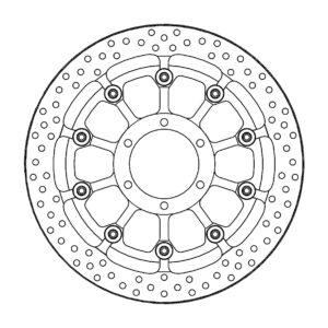Motomaster Prof Halo Jarrulevy eteen BMW: S1000RR(T-floater 320x7.1x30mm ABS)