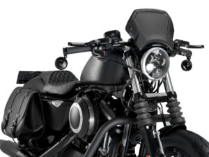 Puig Aluminium Front Plate For Harley Davidson C/Black