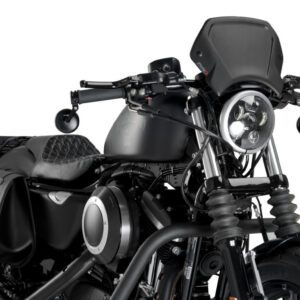 Puig Aluminium Front Plate For Harley Davidson C/Black