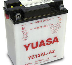 Yuasa akku, YB12AL-A2 (cp) Happopatruuna mukana (4)