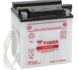 Yuasa akku, YB10L-B2 (cp) Happopatruuna mukana (4)