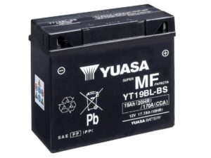 Yuasa akku, YT19BL-BS (cp) Happopatruuna mukana (3)