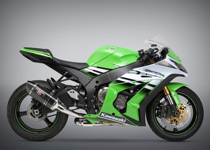 Yoshimura 3/4 System Exhaust Kawasaki Zx-10R 2011-15 Race R-77 3Qtr Ss-Cf-Cf