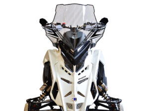 Powermadd Tuulilasi Polaris Matryx, Korkea 20" Kirkas/Mustalla grafiikalla