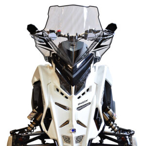 Powermadd Tuulilasi Polaris Matryx, Korkea 20" Kirkas/Mustalla grafiikalla