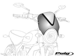 Puig Windshield Screen Vision C/Blue