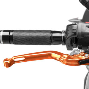 Puig Foldable Brake Lever 16'C/Orange Selector C/Silver