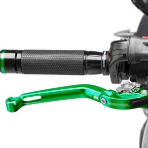 Puig Foldable Brake Lever 16'C/Green Selector C/Silver