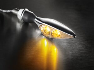 Kellermann micro Rhombus Extreme chrome Front left/Rear right* with clear glass