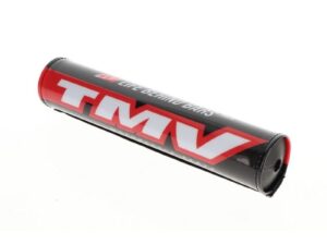 TMV Traditional Handlebar Pad - Black/Red Logo
