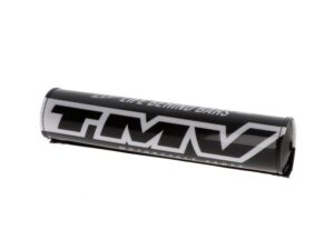 TMV Traditional Handlebar Pad - Black/White 2021 Logo