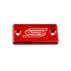 Scar Front Brake Reservoir Cover - Kawasaki/Suzuki/Yamaha Red color