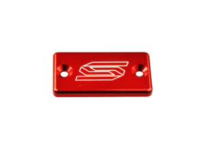 Scar Front Brake Reservoir Cover - Kawasaki/Suzuki/Yamaha Red color
