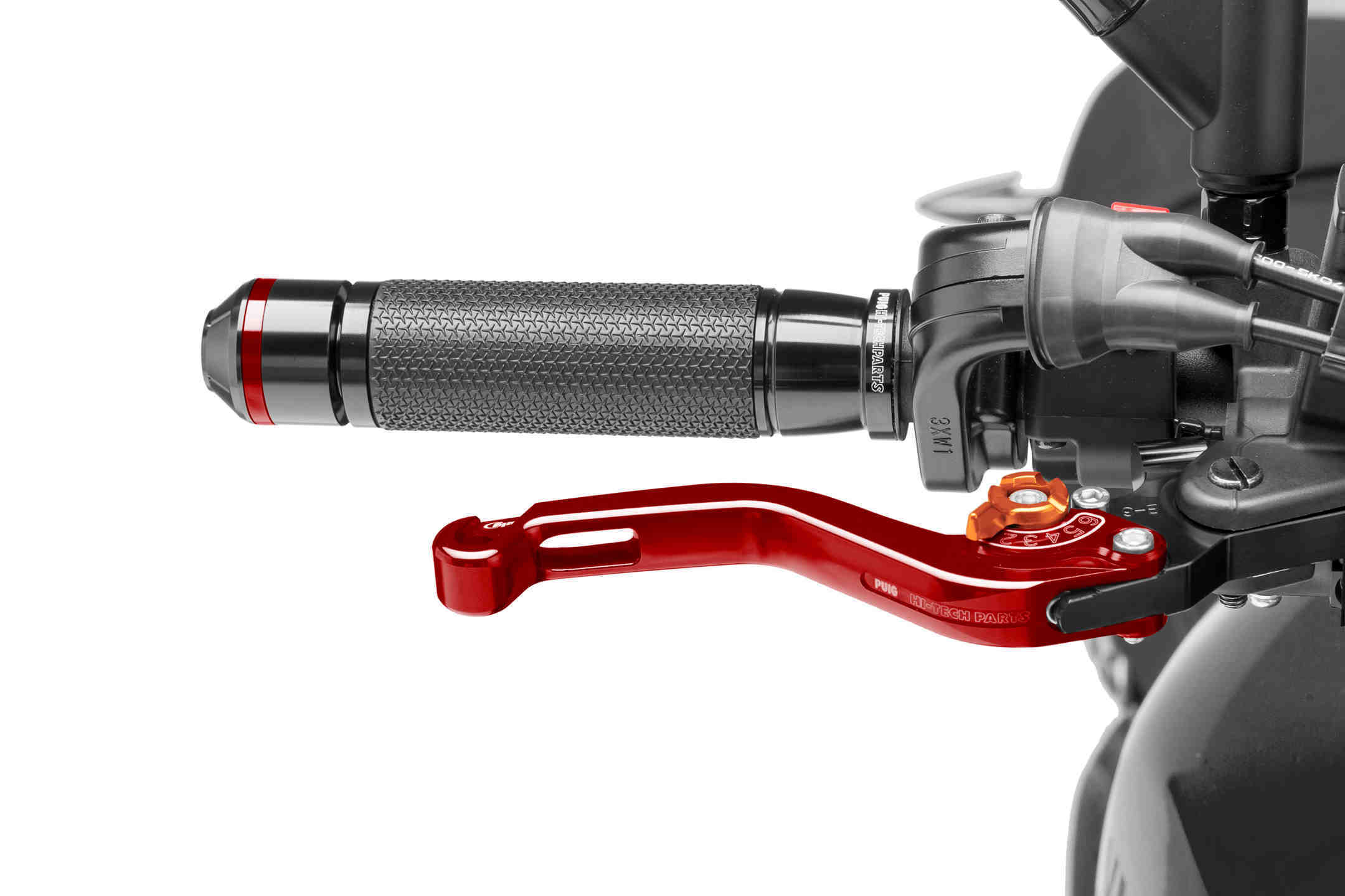 Puig Short Brake Lever 16'C/Red Selector C/Orange