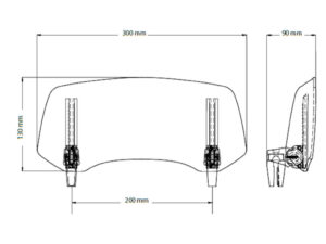Puig Multi Adjustable Visor 2.0 Clip-On C/Clear