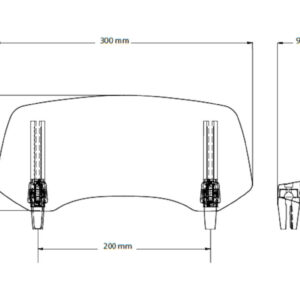 Puig Multi Adjustable Visor 2.0 Clip-On C/Clear