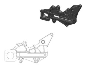 Moto-Master Adapteri KTM: Factory taakse Ø220mm musta