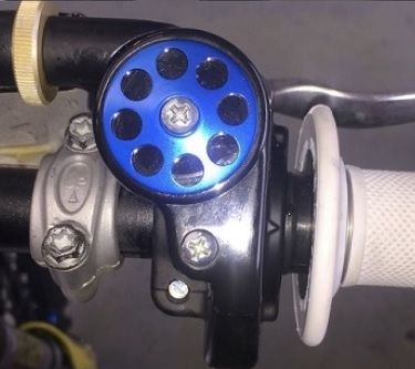 TMV Cable Throttle Housing Washer 2-Stroke Domino - Black