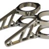 Alu headlight bracket for 50-54 mm fork chromed