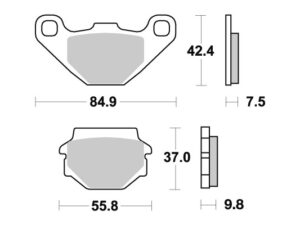 Sbs Jarrupalat Sintered Offroad