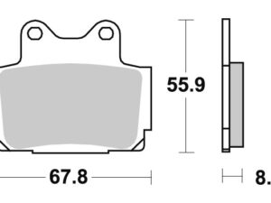Sbs Jarrupalat Sintered Taakse