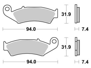 Sbs Jarrupalat Sintered Offroad