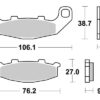 Sbs Jarrupalat Sintered Taakse