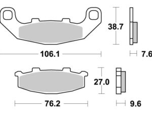 Sbs Jarrupalat Sintered Taakse