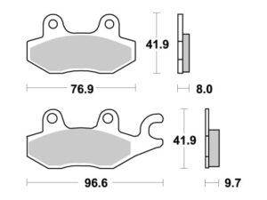 Sbs Jarrupalat Sintered Taakse