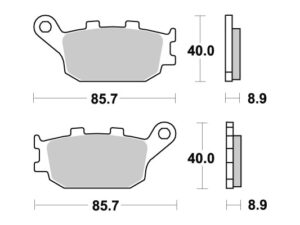 Sbs Jarrupalat Sintered Taakse
