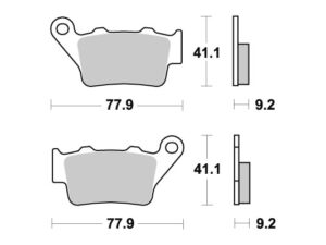 Sbs Jarrupalat Sintered Taakse