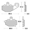 Sbs Jarrupalat Sintered Taakse