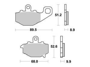 Sbs Jarrupalat Sintered Taakse